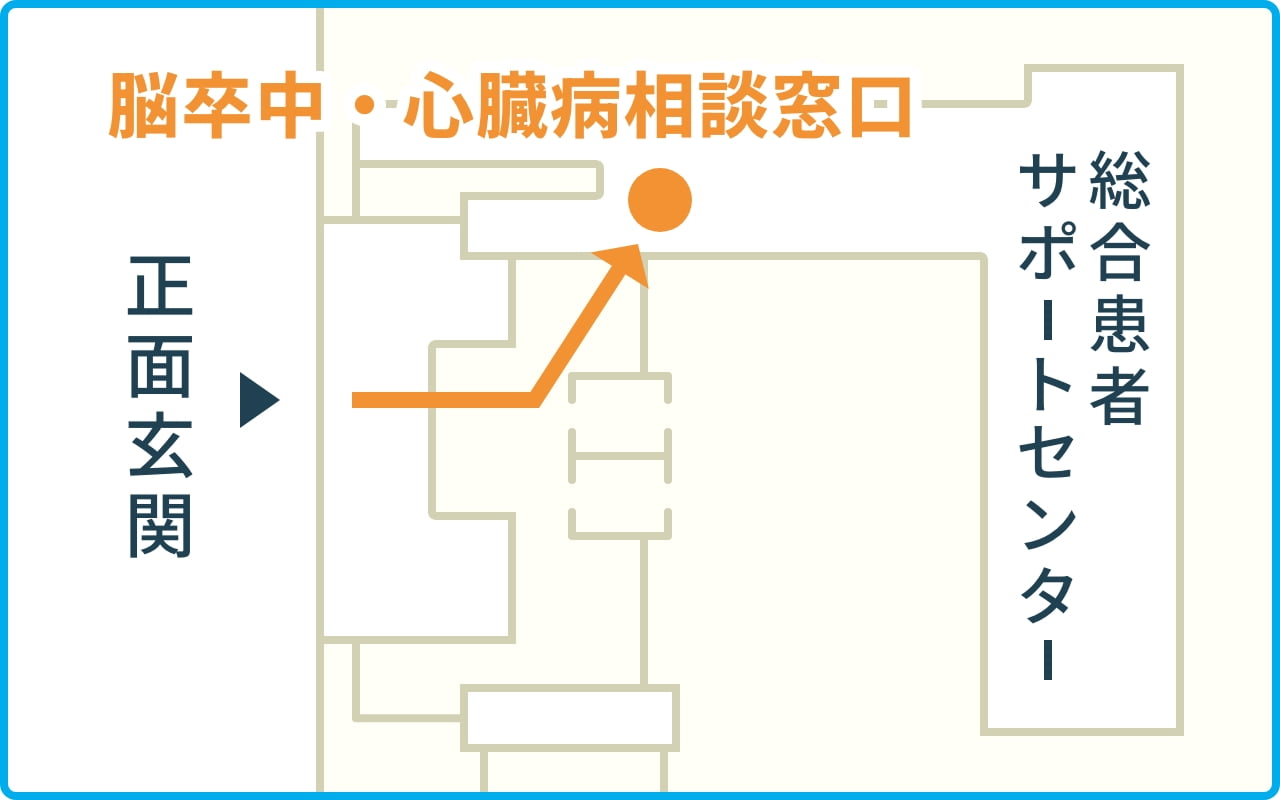 脳卒中・心臓病等総合支援センター マップ